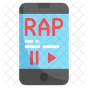 Música rap Icono