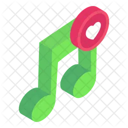 Música romântica  Ícone