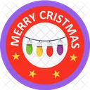 Insignia De Feliz Navidad Insignia De Navidad Insignia Icono