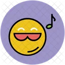 Musical Smiley Emoticon Icon