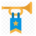 Musical Trumpet Flag Icon
