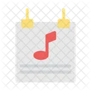Musical Notes Paper Icon