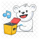 Musical Box Melody Box Music Bear Icon