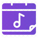 Musical Day Calendar Time And Date Icon