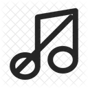 Musical Eight Note Off Icon