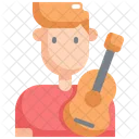 Musician Guitar Player Icon