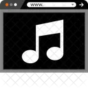 Musik Hinweis Web Icon