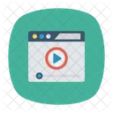 Browser Video Player Symbol