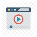 Browser Video Player Symbol