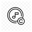 Musik Urheberrecht Musikton Urheberrecht Symbol