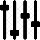 Einsteller Audio Equalizer Symbol