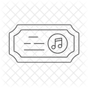 Musik Ton Ticket Symbol