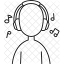 Musik hören  Symbol