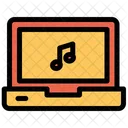 Laptop Musik Musik Horen Symbol