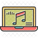 Musik laptop  Symbol