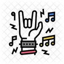 Musik Rock Rock Musik Geniessen Symbol