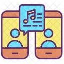 I Share Music Mobile Musik Teilen Lieder Teilen Symbol