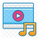 Musikvideo Musikplayer Handy Symbol