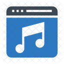 Musik-Webseite  Symbol