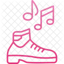 Musical Schuhklopfen Musik Symbol