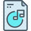 Musik Datei Papier Icon