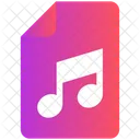 Datei Musik Aufnahme Icon