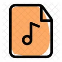 Musikdatei Musikdokument Audio Symbol