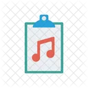 Musik Melodie Zwischenablage Icon