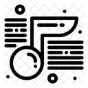Musiknote Achtelnote Musikton Symbol