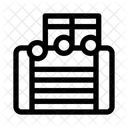 Musiknoten Musiktherapie Entspannung Symbol