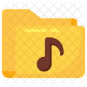 Musikordner Audioordner Audiomusik Symbol