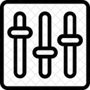 Mischpult Audio Equalizer Symbol