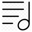 Musikthema Musiknote Musikmelodie Symbol