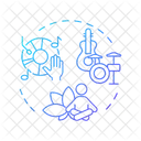 Musiktherapie  Symbol