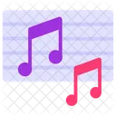 Musikunterricht Songtexte Musiknoten Symbol