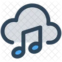 Cloud Informatique Musique Icône