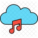 Musique En Ligne Musique Cloud Icône