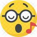 Emoji Musique Smiley Icône