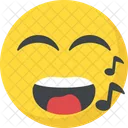 Emoji Musique Smiley Icône