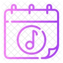 Horaire de musique  Icône