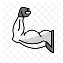 Muskelspiel Fitness Training Symbol