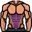 Muskelaufbau Muskeln Bodybuilding Symbol