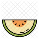 Muskmelon Slice Fruit Icon