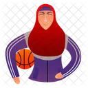 이슬람 농구 선수 이슬람교도 히잡 아이콘