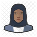 Muslim Black Female  Icon