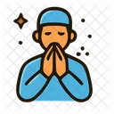 Muslim Man Hands Icon
