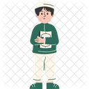 Boy Holding Quran Icon