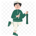 少年、ラマダン、音楽 アイコン