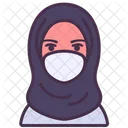Doctor Hijab Coronavirus Icon