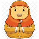 Muslimah Woman Arabian Icône